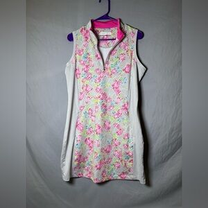 Pebble Beach Kids Dress - Pink and White Floral